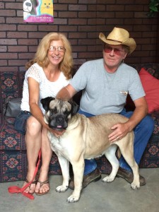 Rose and Quinton Troglin adopted Angel from A Time 4 Paws in May. (Photo by Karen McMeekin / Used by permission)